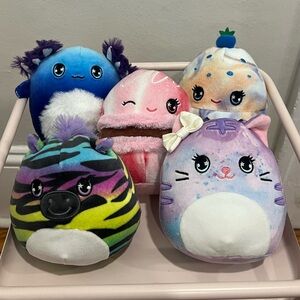 Squishmallow Bundle of 5 Cute 4-5” Plush